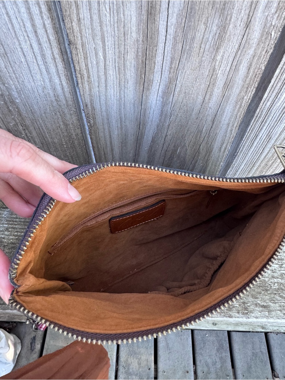 Patricia Nash Leather Wristlet - Picture 7 of 9